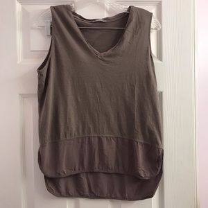Zara V Neck Tank Top Purplish Gray Size M Shirt